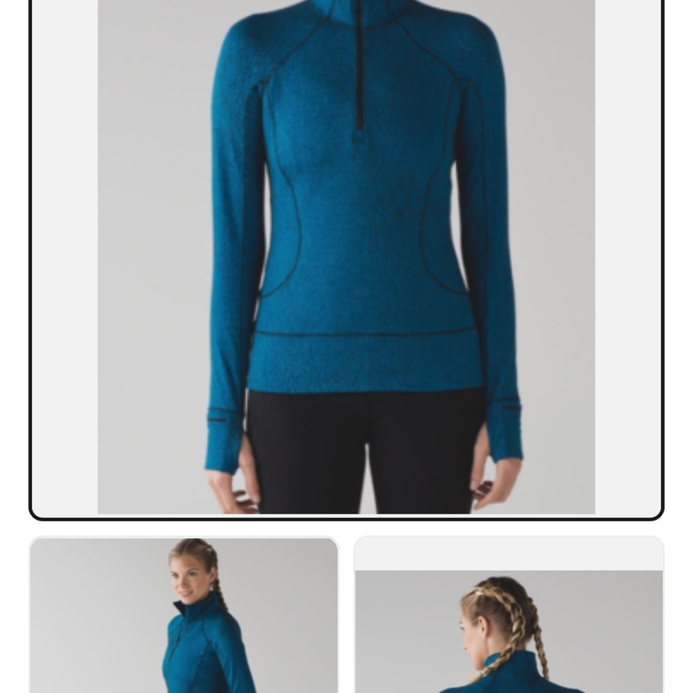 lululemon athletica Blue Turtleneck Sweater